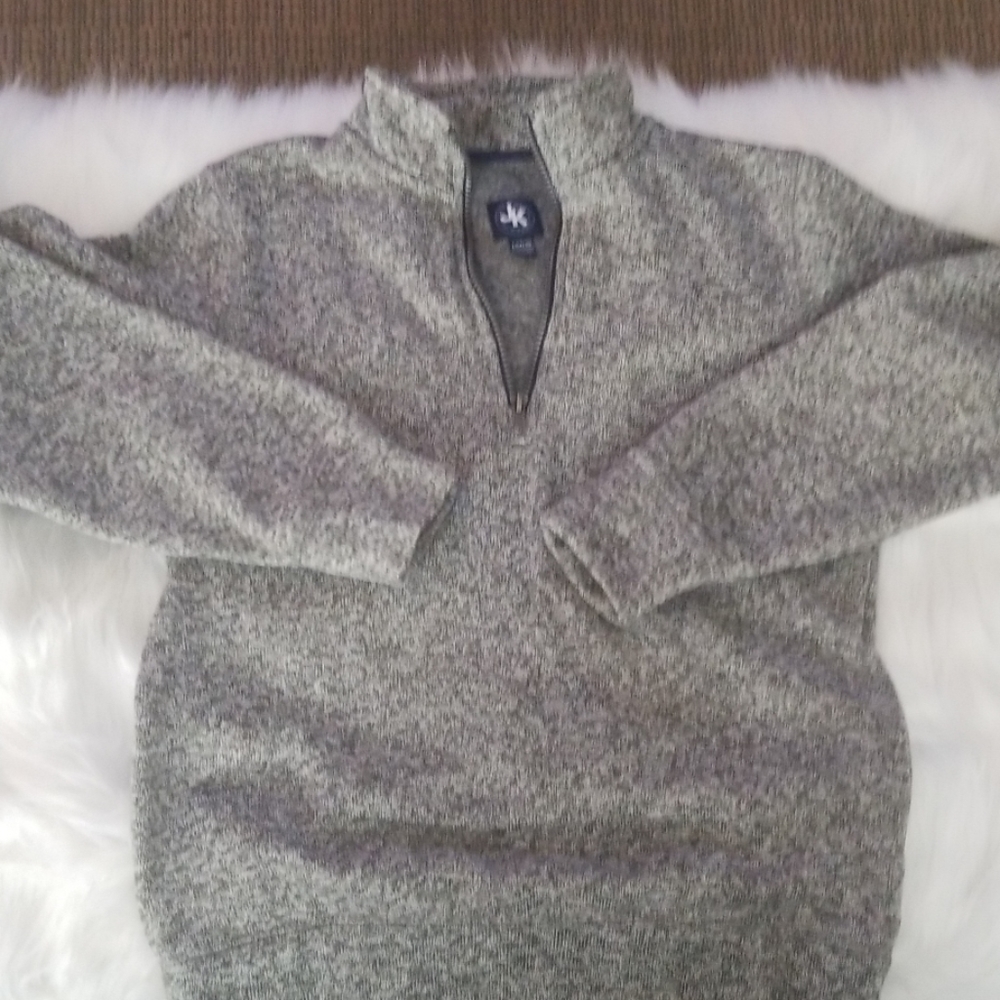 Boys Fleece in Marbled Grey